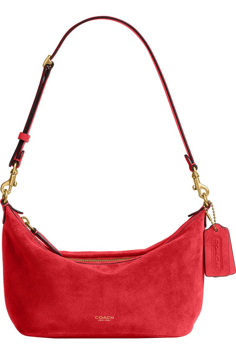 COACH Demi Suede Shoulder Bag (Women) | Nordstrom COACH Demi Suede Shoulder Bag (Women) | Nordstrom