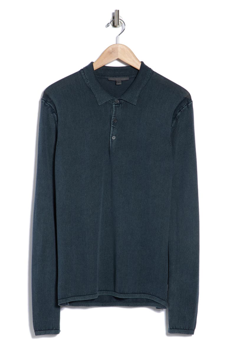 Dune Polo Sweater, Alternate, color, ATLANTIC BLUE