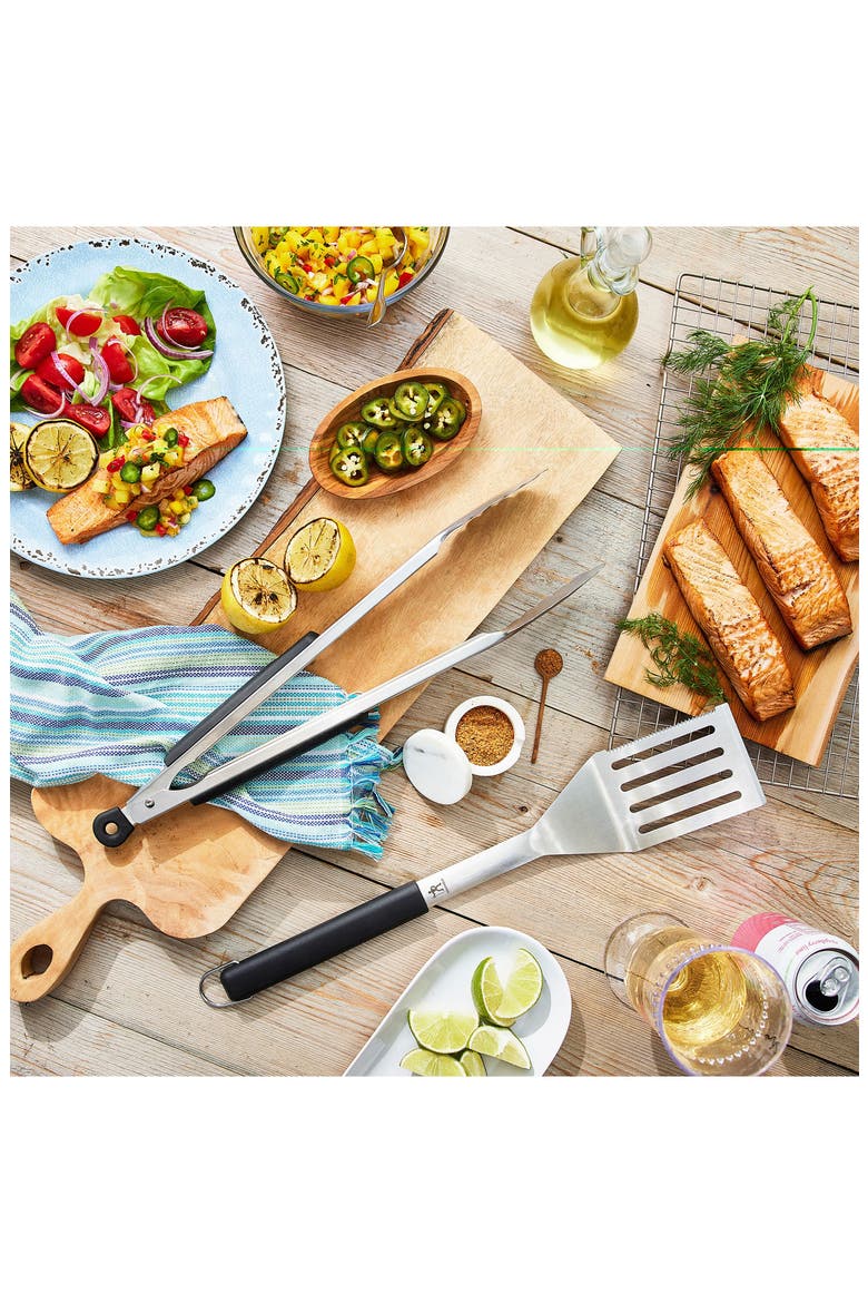 2-Piece Stainless Steel BBQ Tool Set, Alternate, color, STAINLESS STEEL