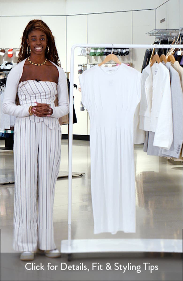 The Nipped Organic Cotton Jersey Midi Dress, sales video thumbnail