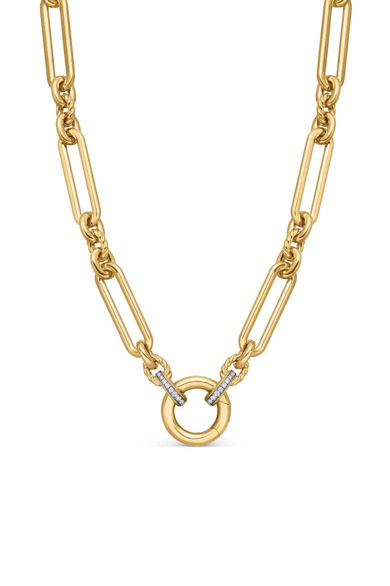 Lexington Chain Necklace in 18K Yellow Gold with Diamonds, Alternate, color, DIAMOND/ YELLOW GOLD