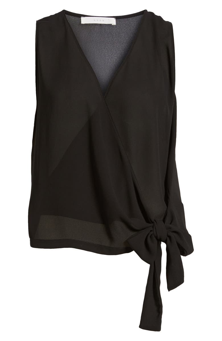 All in Favor Wrap Tank, Alternate, color, 