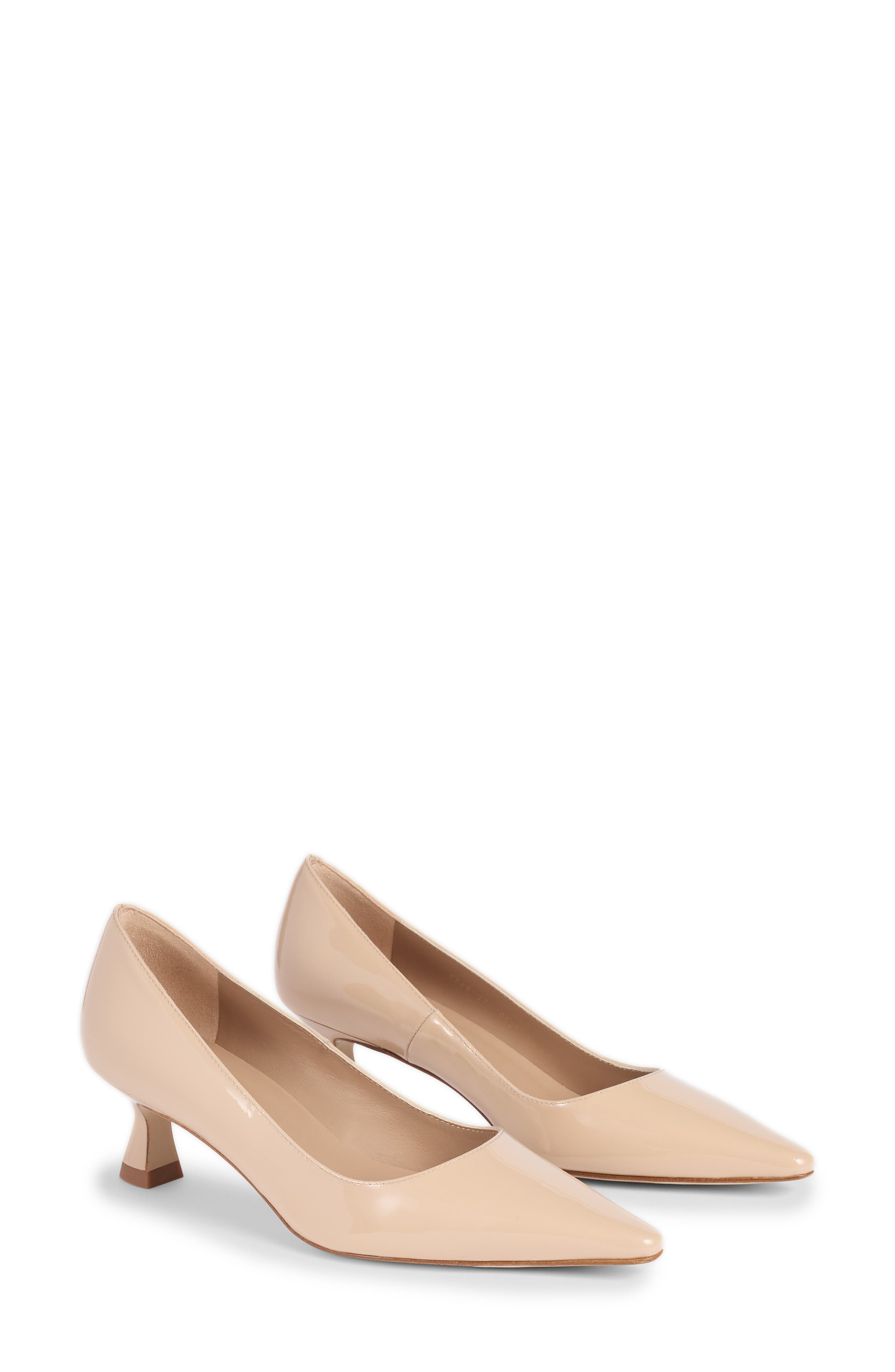 LK Bennett Avalina Flare Kitten Heel Pump, Main, color, Beige