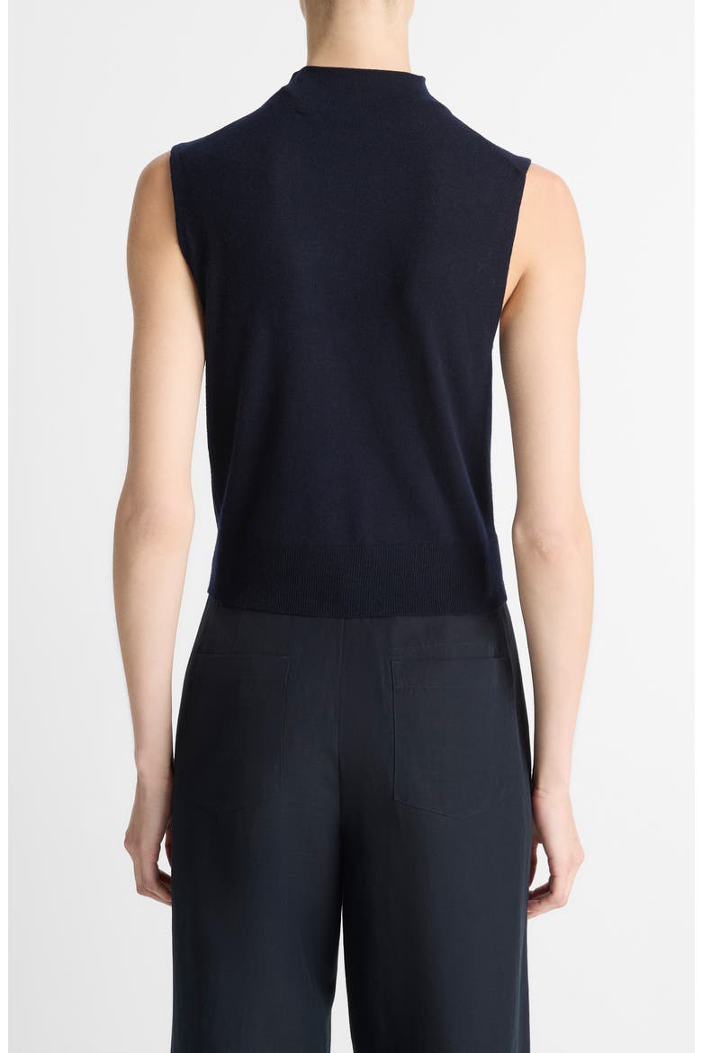 Sleeveless Mock Neck Wool Blend Knit Top, Alternate, color, COASTAL