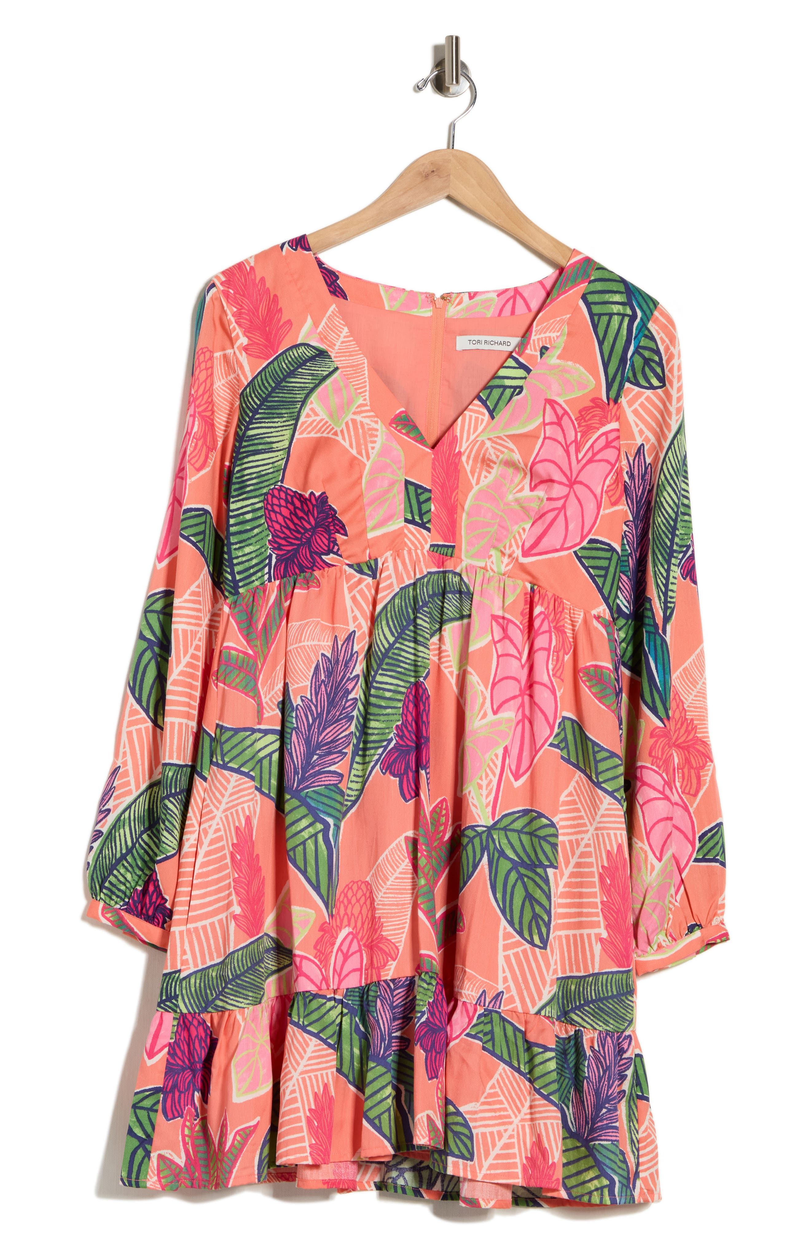 Tori Richard Garden Island Hana Long Sleeve Dress