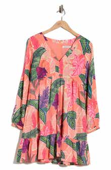 Tori Richard Garden Island Hana Long Sleeve Dress