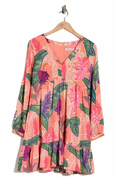 Tori Richard Garden Island Hana Long Sleeve Dress
