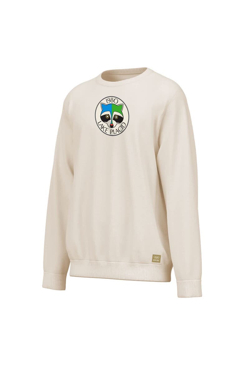 Men's Outerstuff  Cream Lake Placid 1980 Winter Olympics Events Sweatshirt, Alternate, color, Cream