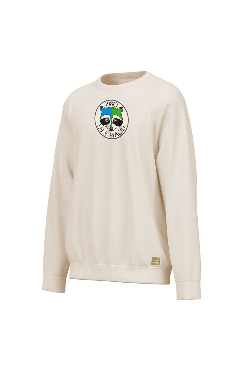 Outerstuff Men's Outerstuff  Cream Lake Placid 1980 Winter Olympics Events Sweatshirt, Alternate, color, Cream