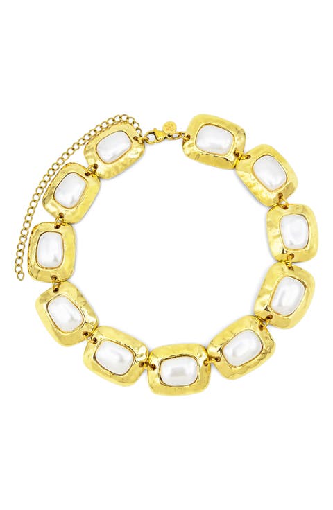 Giovana Faux Pearl Necklace