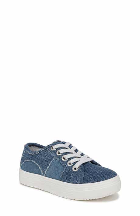 Blowfish Malibu Kids' Supersmile Denim Fray Platform Sneaker
