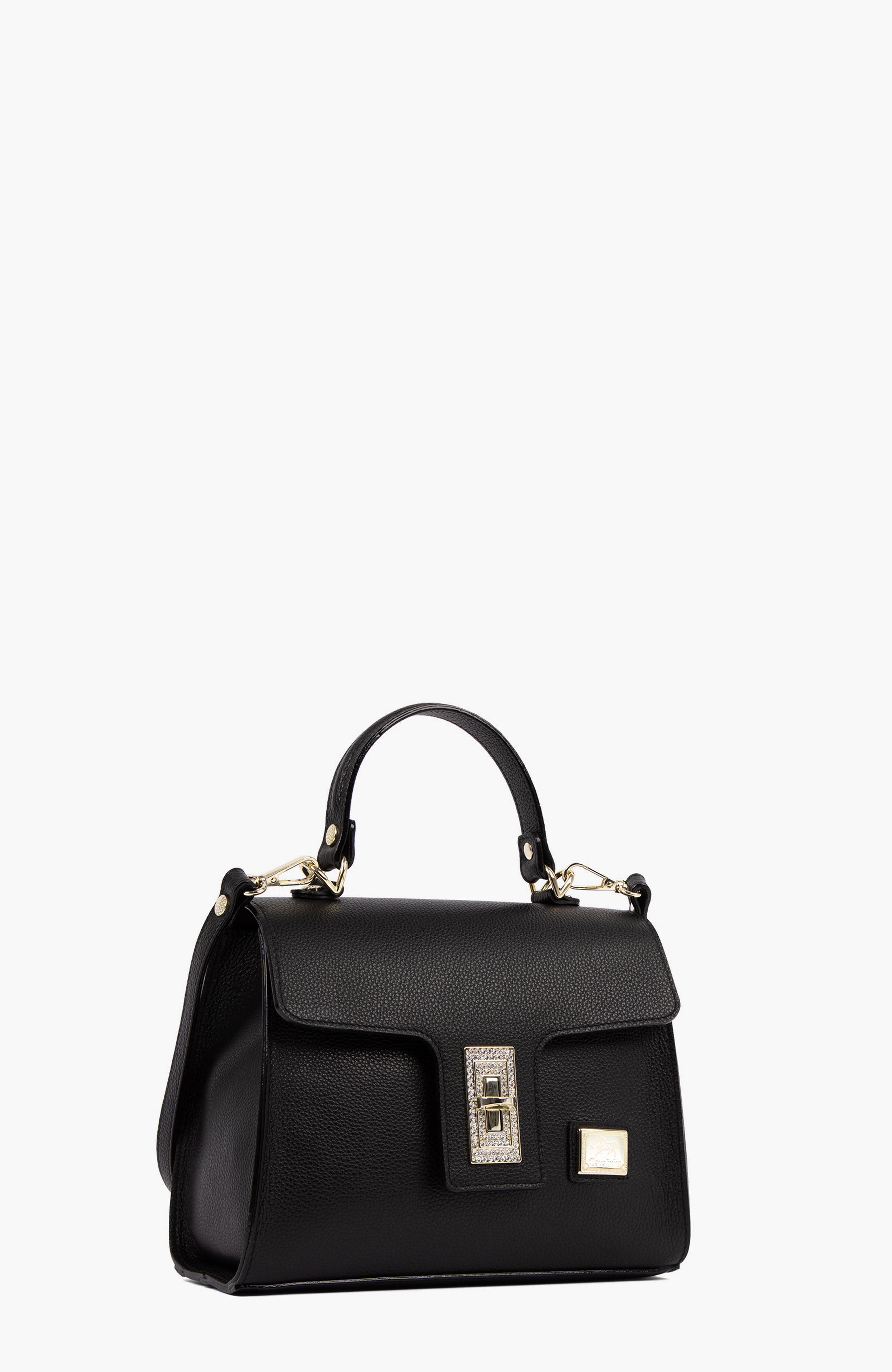 Muse 559 Pebbled Leather Handbag, Alternate, color, Black