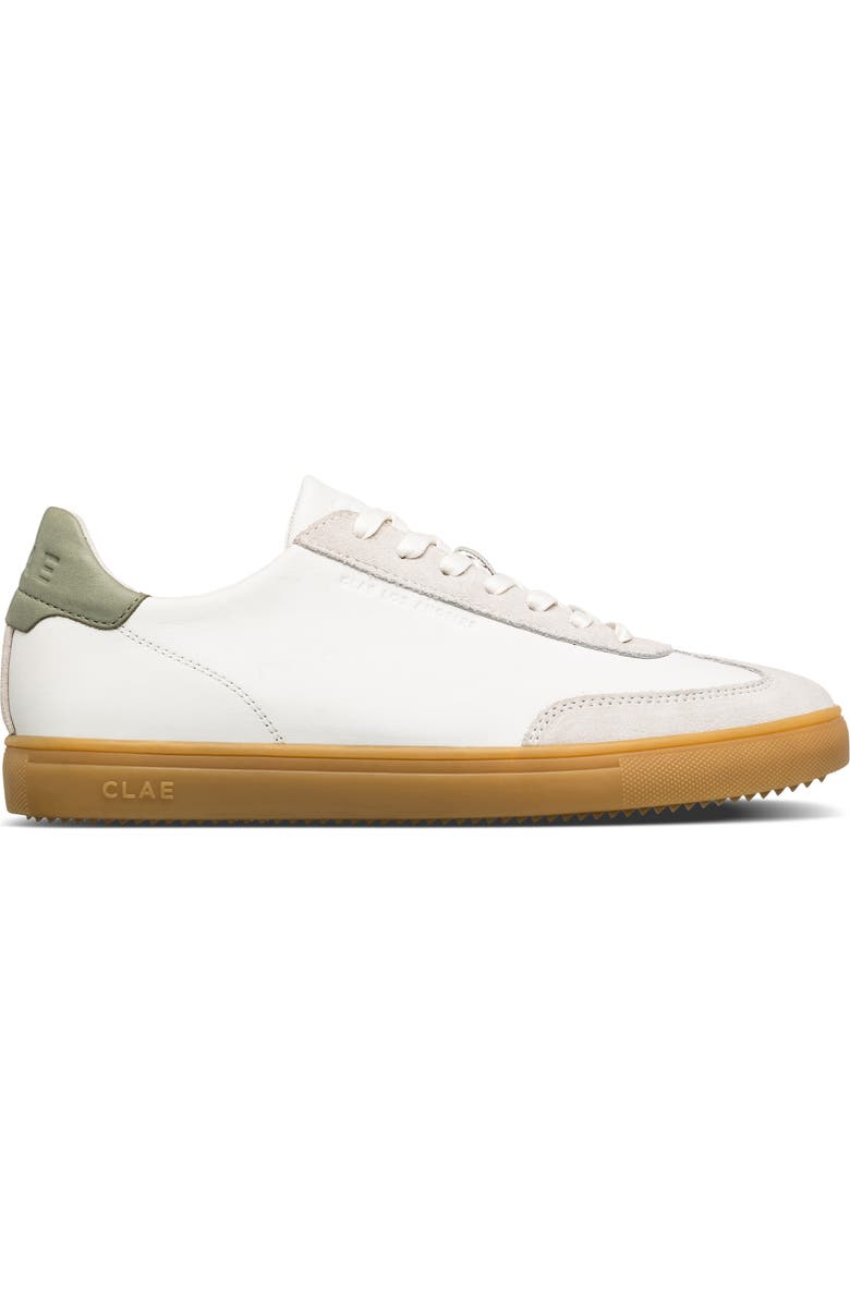 CLAE Deane Sneaker, Alternate, color, White Tea Light Gum