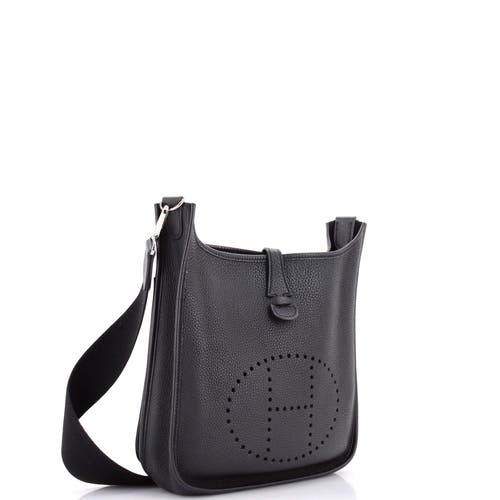 Pre-owned Hermes Hermes Evelyne Bag Gen Ii Clemence Pm In Black