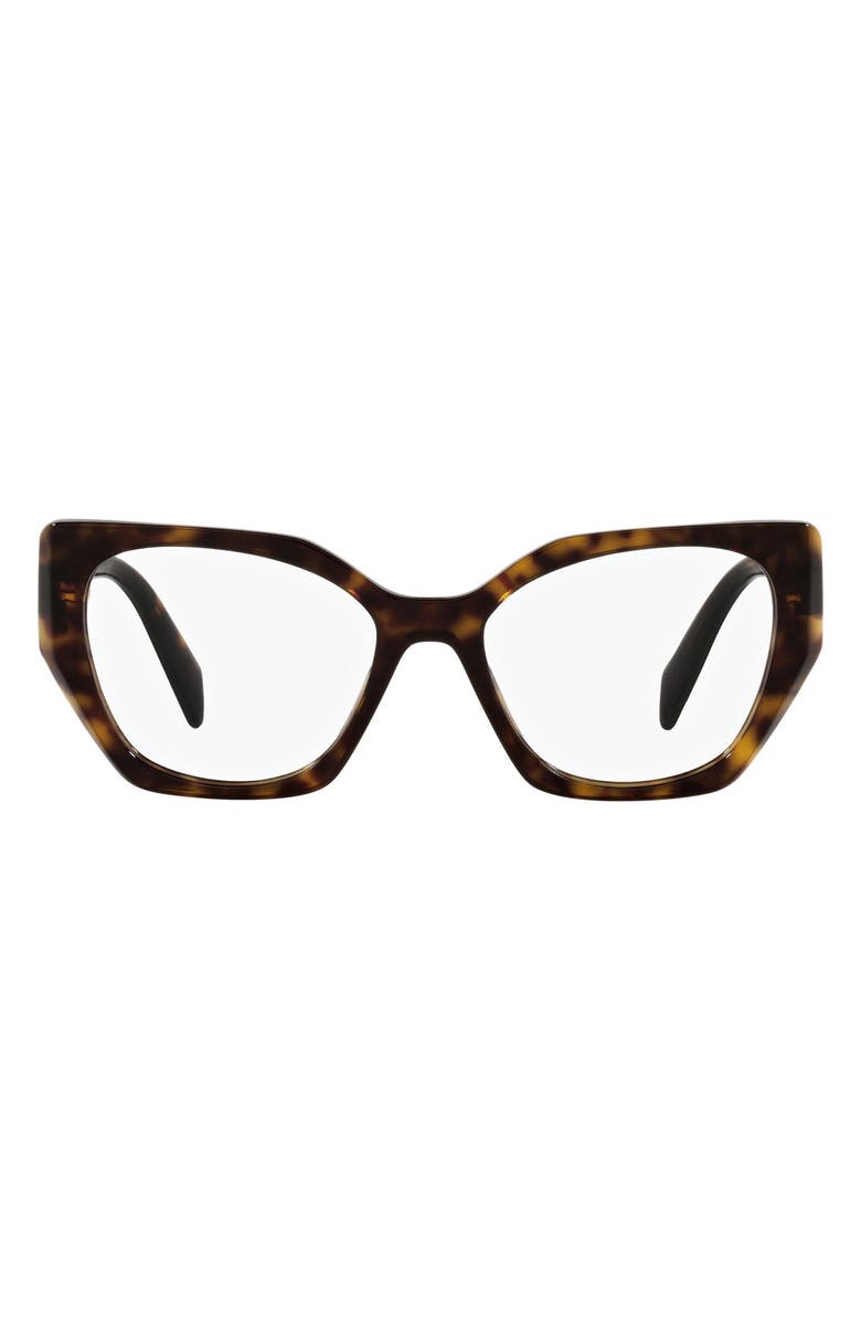 Prada 52mm Optical Glasses, Main, color, Tortoise/Demo Lens