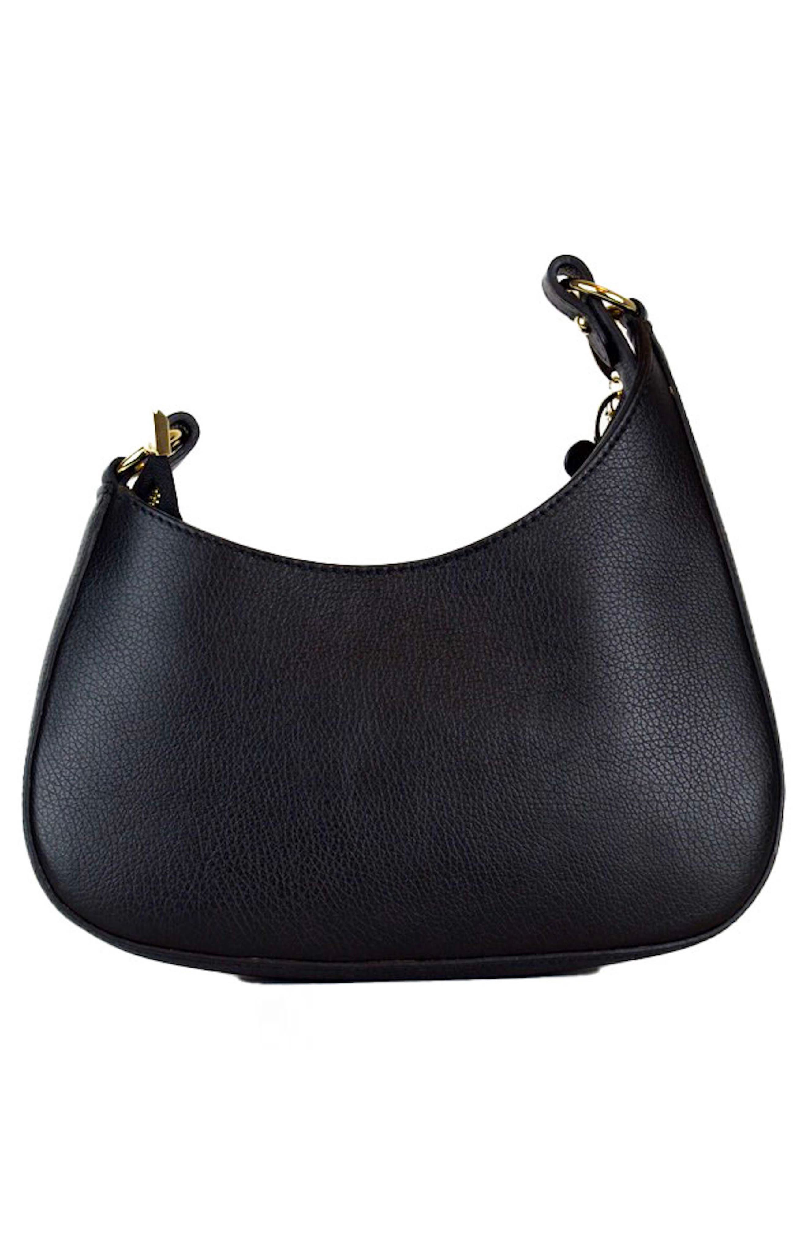 Persaman New York Sloane Pebbled Leather Shoulder Bag, Alternate, color, Black