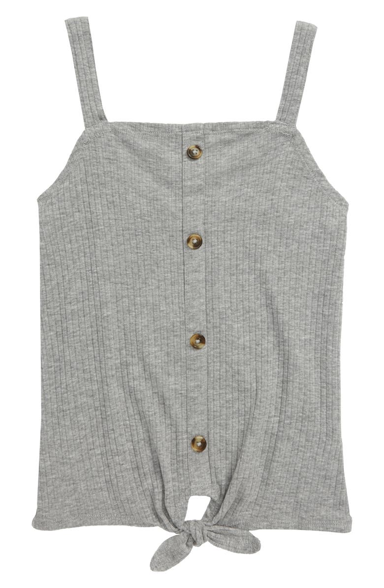 Tucker + Tate Kids' Tie Hem Ribbed Tank, Main, color, 