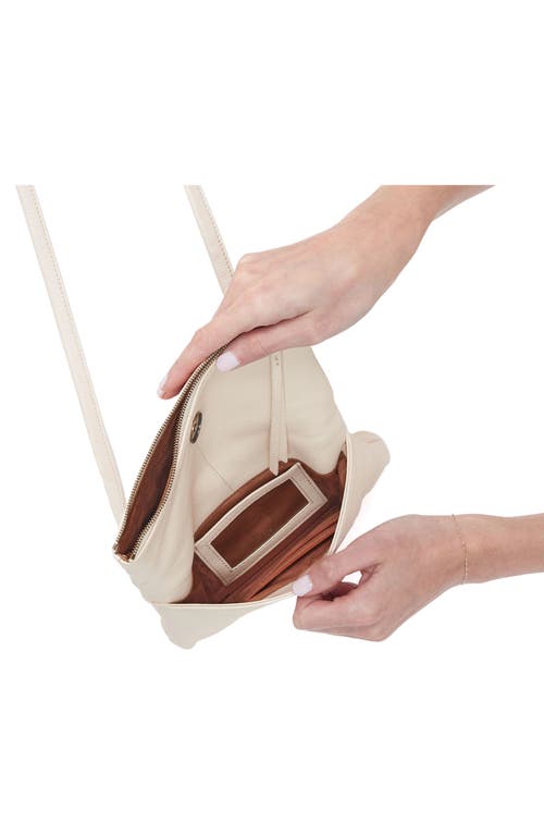 Hobo Small Grant Leather Crossbody Bag In Cream