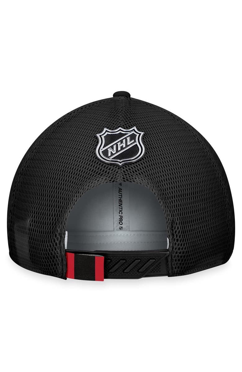 FANATICS Men's Fanatics Branded Gray/Black Ottawa Senators Authentic Pro Home Ice Trucker Adjustable Hat, Alternate, color, Gray