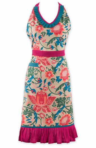 Design Imports Floral Print Cotton Apron