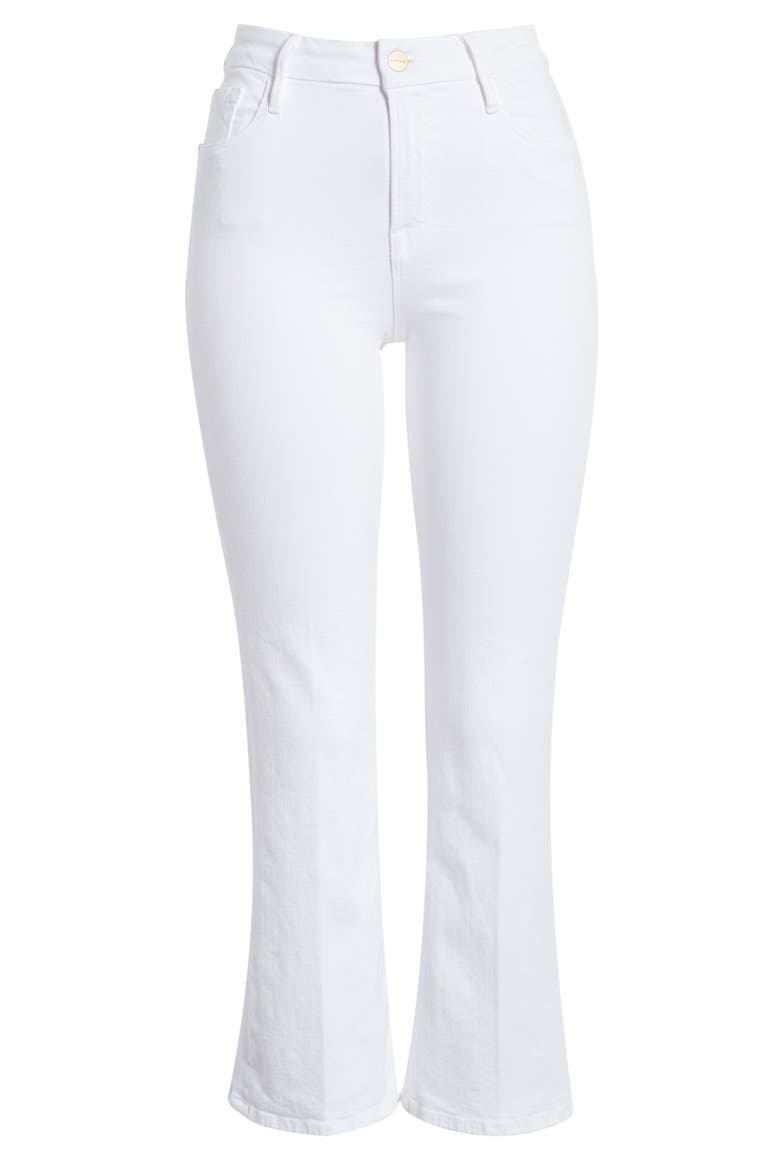 Le Crop Mini Bootcut Jeans, Alternate, color, BLANC