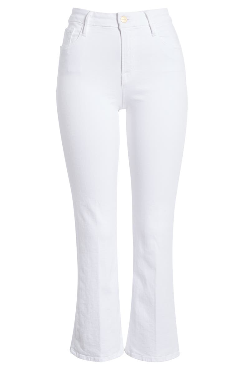 FRAME Le Crop Mini Bootcut Jeans, Alternate, color, Blanc