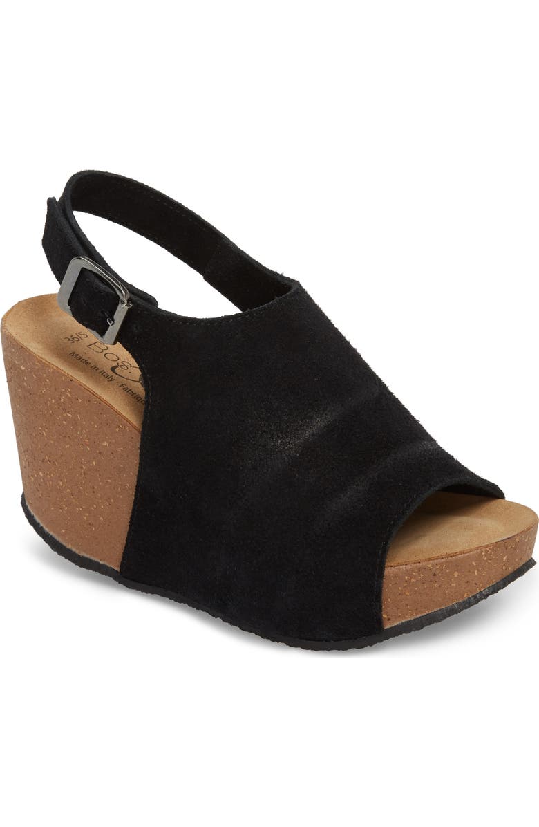 Bos. & Co. Sheila Platform Wedge Sandal, Main, color,