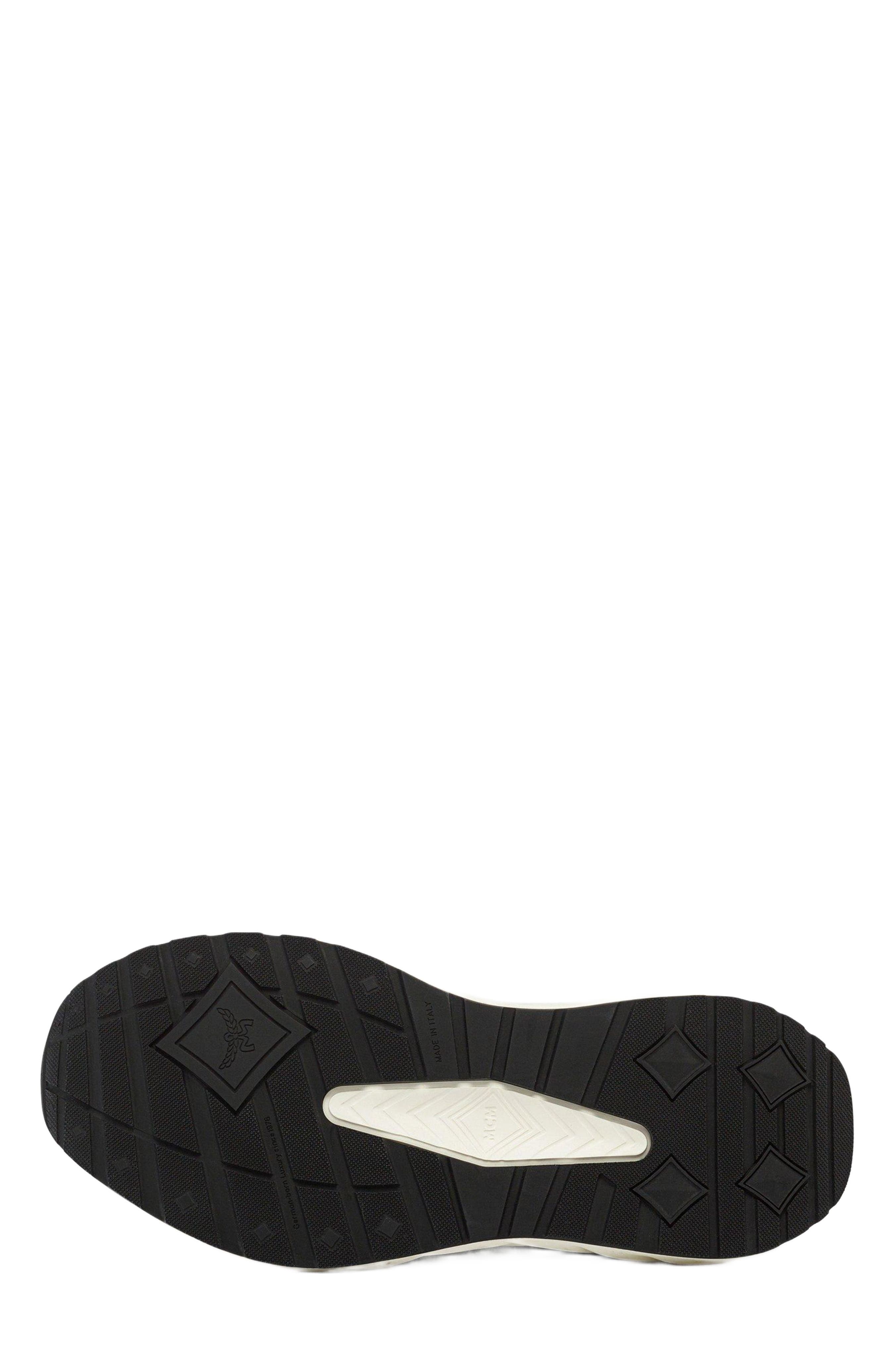 MCM Skywander Sneakers in Visetos, Alternate, color, 