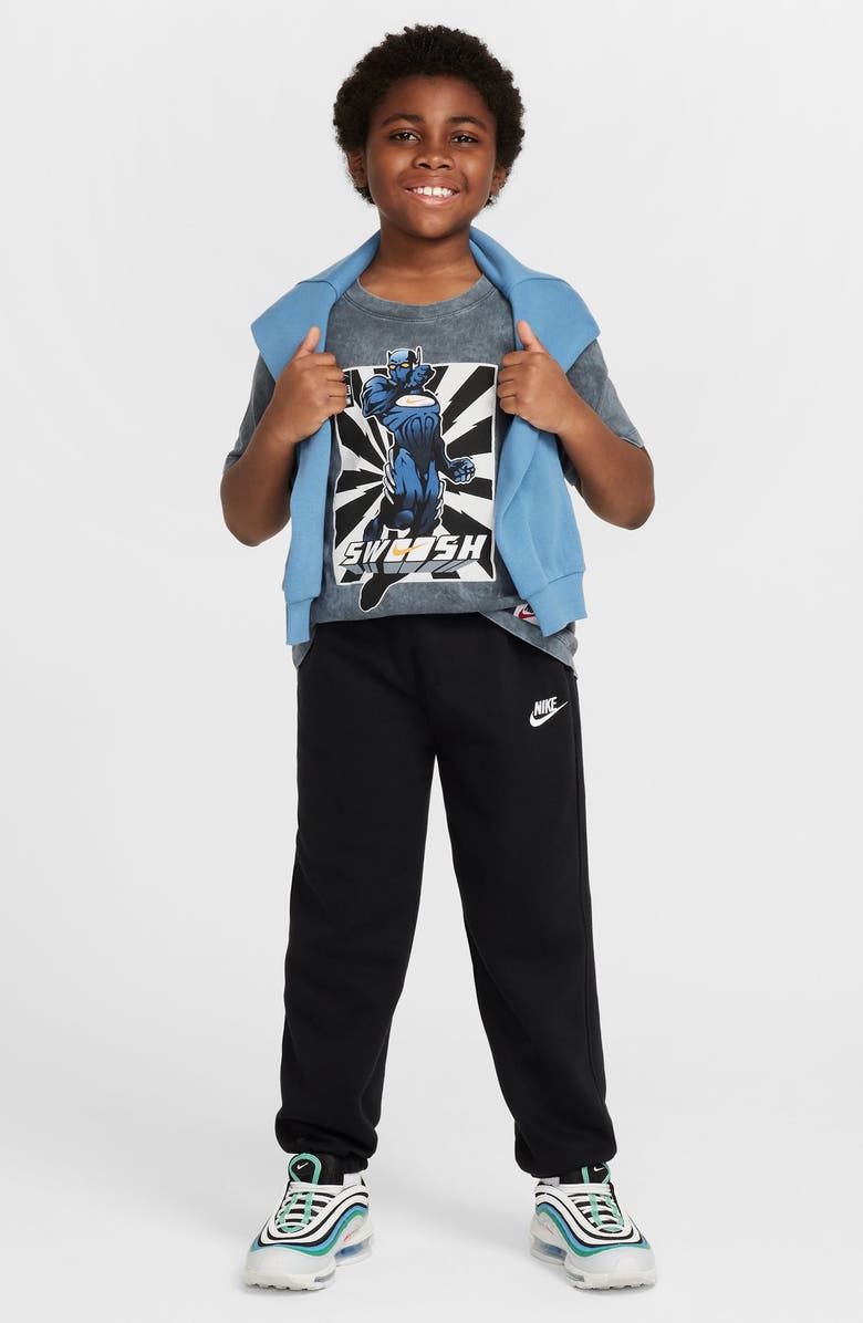 Nike Kids' Sportswear Cotton Graphic T-Shirt, Alternate, color, Anthracite