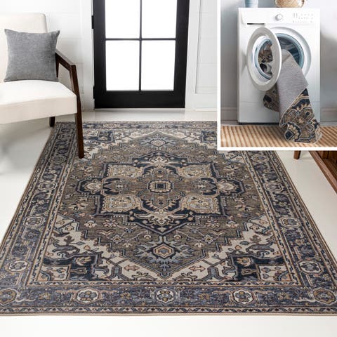 Cirali Ornate Large Medallion Machine-Washable Area Rug
