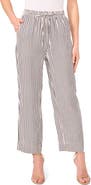 CeCe Stripe Drawstring Ankle Pants