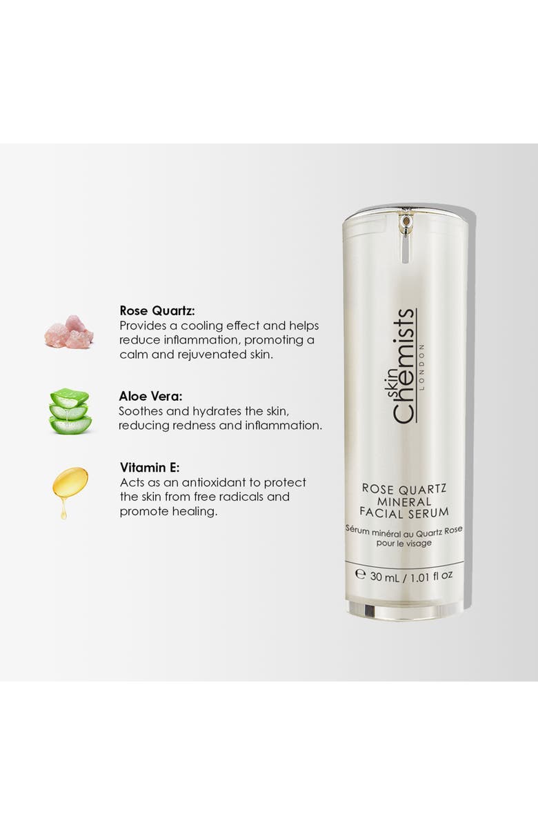 SKINCHEMISTS Rose Quartz Mineral Facial Serum 30ml, Alternate, color, 