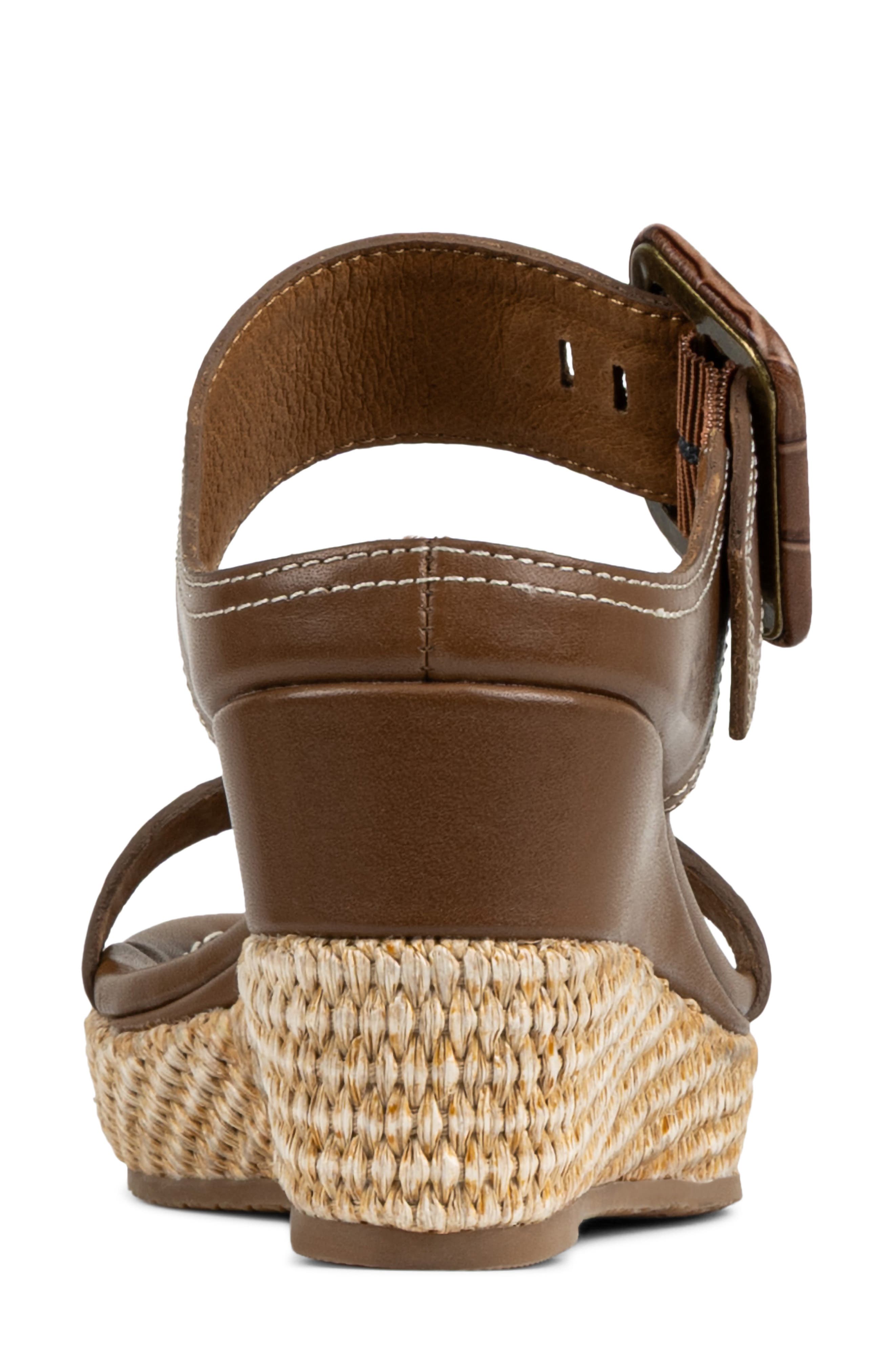 Donald Pliner Gizelle Platform Wedge Sandal, Alternate, color, Saddle