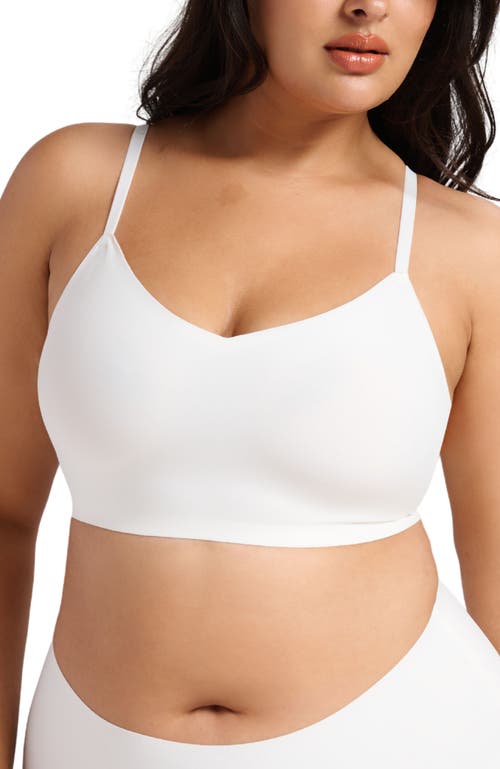 Siella Invisible Non-padded Bra In White