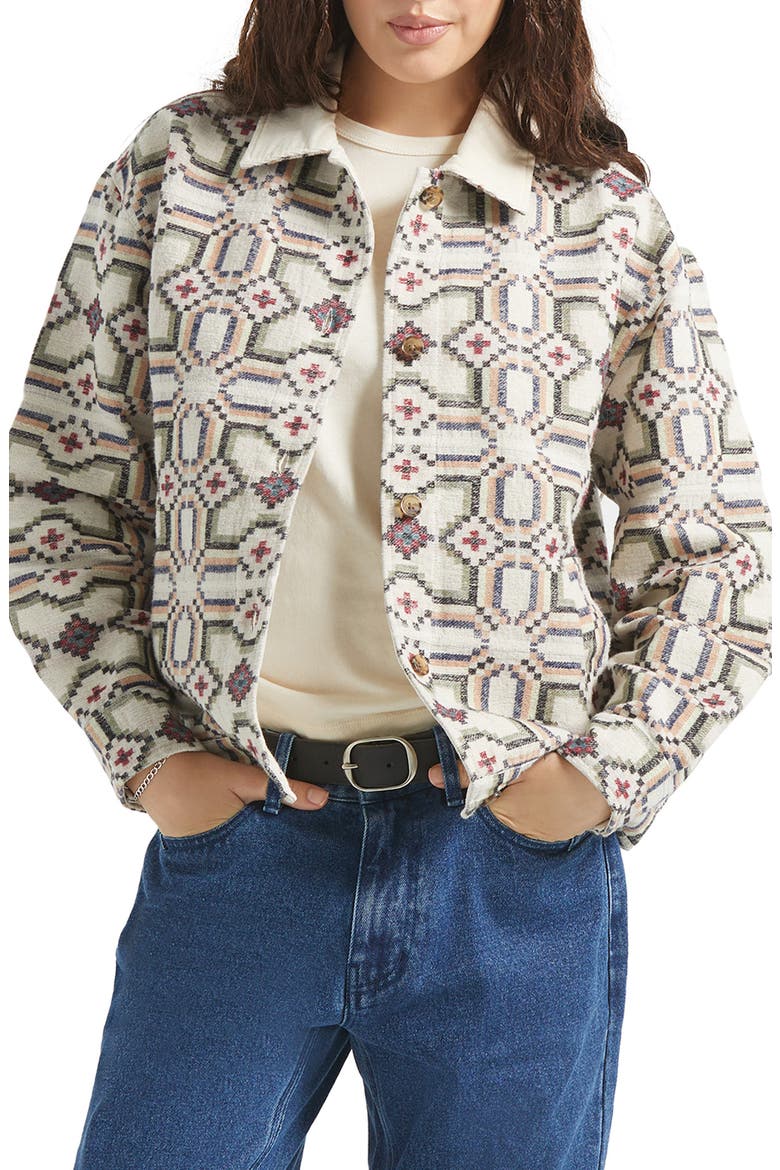 The Alfama Cotton Jacket, Main, color, DIGI TILE