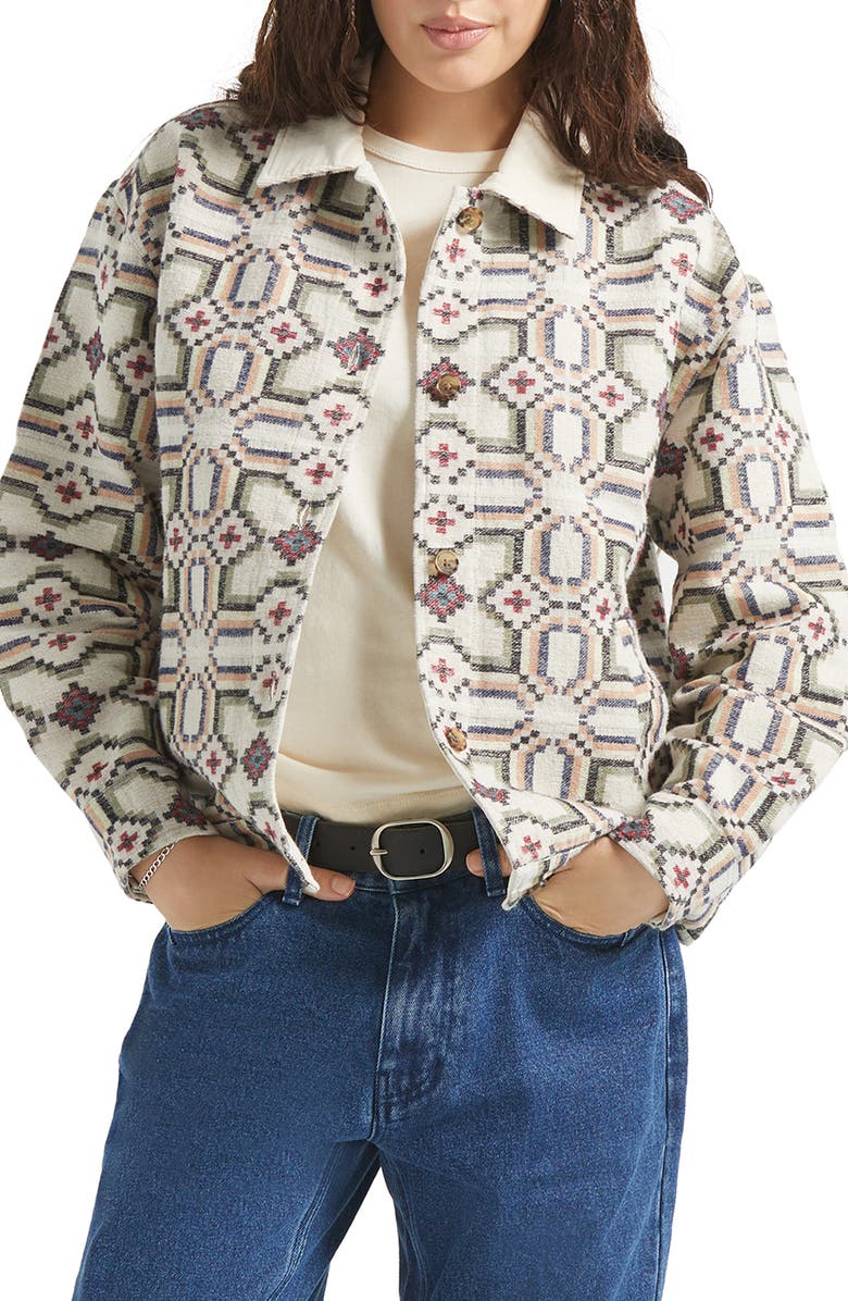 Brixton The Alfama Cotton Jacket, Main, color, Digi Tile