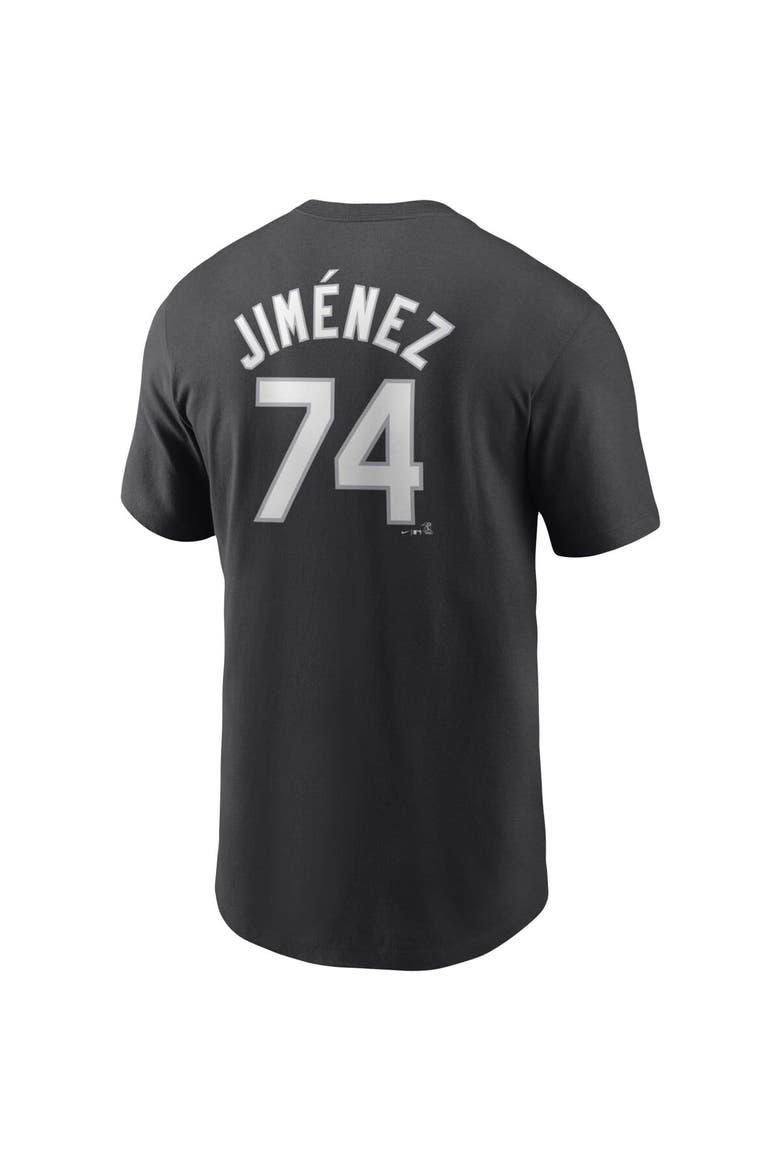 Men's Nike Eloy Jimenez Black Chicago White Sox Name & Number T-Shirt, Alternate, color, Black