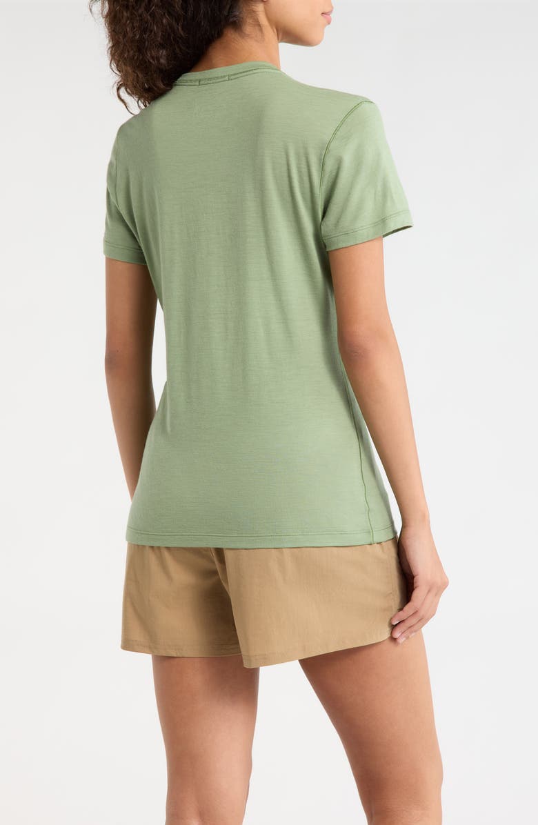 Smartwool Ultralite Short Sleeve Merino Wool Blend T-Shirt, Alternate, color, Green Tea