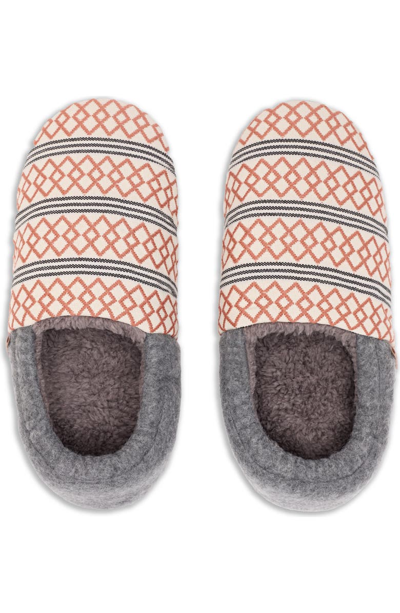 Feelgoodz Women's Laidback Slipper Artisan Woven Indoor Closed Heel House Shoes, Alternate, color, Apricot