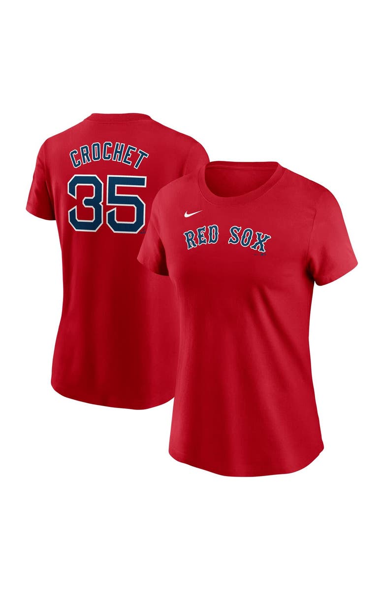 Nike Women's Nike Garrett Crochet Red Boston Red Sox Fuse Name & Number T-Shirt, Alternate, color,
