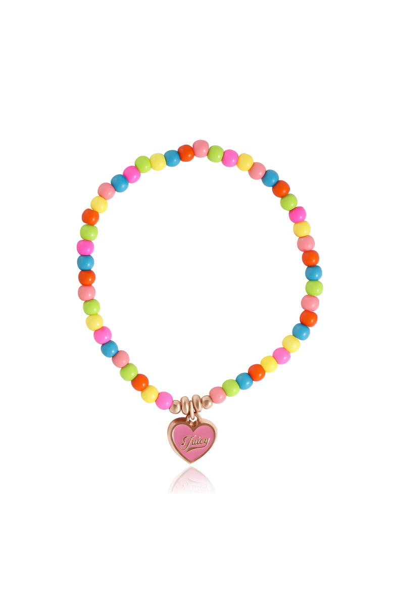 Beaded Stretch Bracelet Set, Alternate, color, pink, white , gold, rainbow