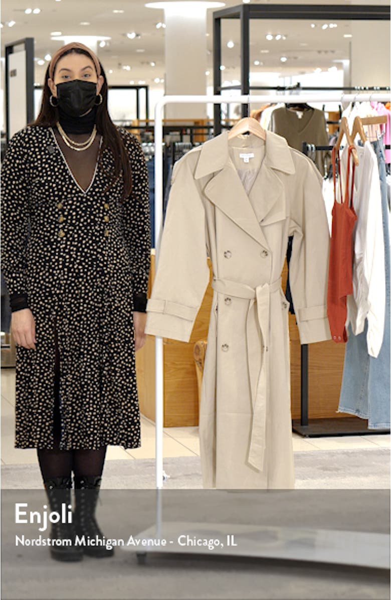 Classic Oversize Cotton Trench Coat, sales video thumbnail