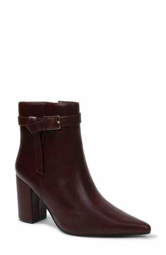Blanche Faux Leather Pointed Toe Bootie