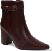BERNESS Blanche Faux Leather Pointed Toe Bootie