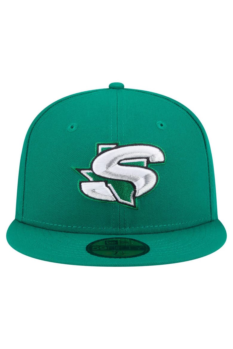 Men's New Era  Green Dallas Stars Deceptor 59FIFTY Fitted Hat, Alternate, color, Green