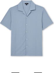 Reiss Frederick Textured Stripe Camp Shirt