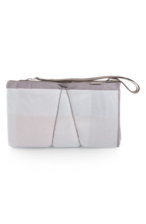 Picnic Time X-large Outdoor Picnic Blanket Tote Bag In Beige