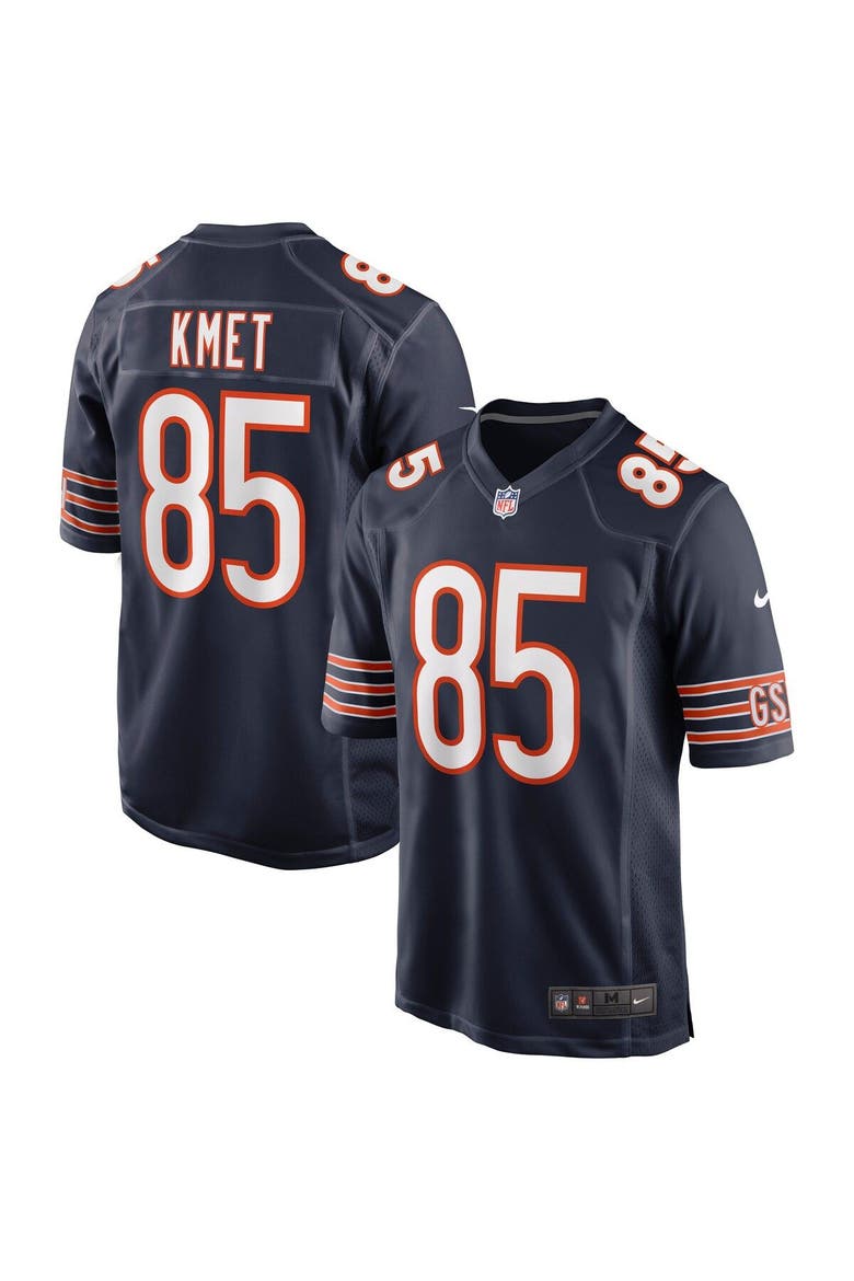 Men's Nike Cole Kmet Navy Chicago Bears Player Game Jersey, Main, color, Navy