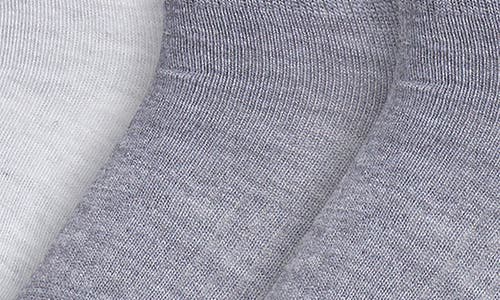 Adidas Originals Adidas Kids' Assorted 6-pack Aeroready Superlite Ankle Socks In Royal Blue/heather Grey