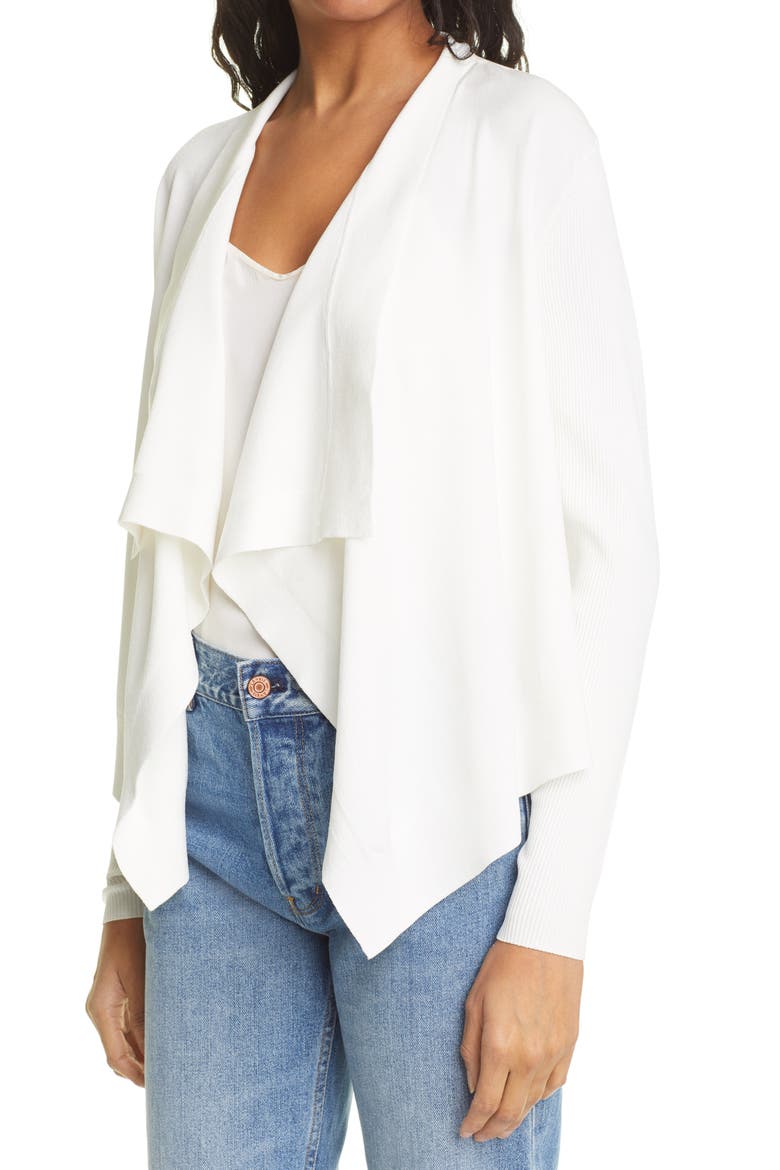 Skyllar Waterfall Open Cardigan, Alternate, color, WHITE